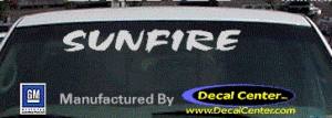 DC07353 Pontiac Sunfire Decal