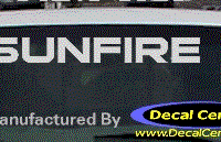 DC07354 Pontiac Sunfire Decal 