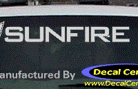 DC07355 Pontiac Sunfire Decal w/Arrowhead 