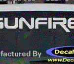 DC07357 Pontiac Sunfire Decal w/Arrowhead