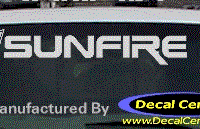 DC07357 Pontiac Sunfire Decal w/Arrowhead 