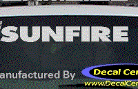 DC07358 Pontiac Sunfire Decal w/Arrowhead 