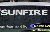 DC07360 Pontiac Sunfire Decal w/Arrowhead 