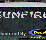 DC07361 Pontiac Sunfire Decal w/Arrowhead