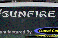 DC07361 Pontiac Sunfire Decal w/Arrowhead 