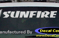 DC07362 Pontiac Sunfire Decal w/Arrowhead 