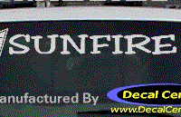 DC07364 Pontiac Sunfire Decal w/Arrowhead 