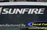 DC07365 Pontiac Sunfire Decal w/Arrowhead 
