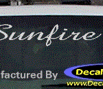 DC07366 Pontiac Sunfire Decal w/Arrowhead