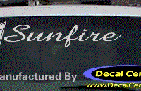 DC07366 Pontiac Sunfire Decal w/Arrowhead 