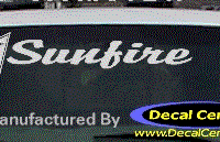 DC07367 Pontiac Sunfire Decal w/Arrowhead 