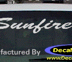 DC07368 Pontiac Sunfire Decal w/Arrowhead