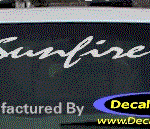 DC07369 Pontiac Sunfire Decal w/Arrowhead