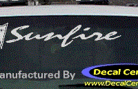 DC07369 Pontiac Sunfire Decal w/Arrowhead 
