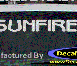 DC07370 Pontiac Sunfire Decal w/Arrowhead