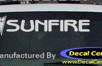 DC07370 Pontiac Sunfire Decal w/Arrowhead 