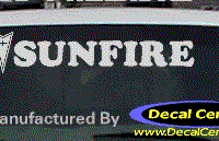 DC07371 Pontiac Sunfire Decal w/Arrowhead 