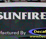 DC07372 Pontiac Sunfire Decal w/Arrowhead