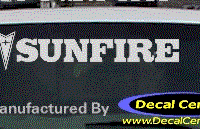 DC07374 Pontiac Sunfire Decal w/Arrowhead 