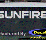 DC07376 Pontiac Sunfire Decal w/Arrowhead