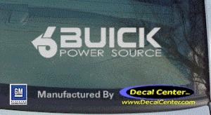DC08002 Buick Power Source Decal