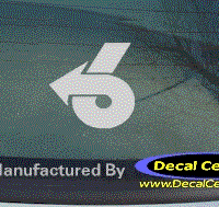 DC08004 Buick Turbo 6 Emblem Decal 