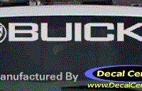 DC08045 Buick Decal w/Symbol 