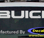 DC08047 Buick Decal w/Symbol
