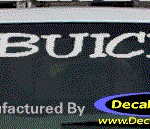 DC08053 Buick Decal w/Symbol