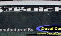 DC08070 Buick Decal w/6 Symbol 