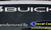 DC08073 Buick Decal w/6 Symbol 