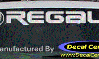 DC08099 Buick Regal Decal w/Symbol 