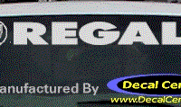 DC08100 Buick Regal Decal w/Symbol 