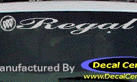 DC08110 Buick Regal Decal w/Symbol 