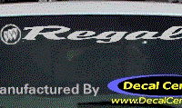 DC08111 Buick Regal Decal w/Symbol 