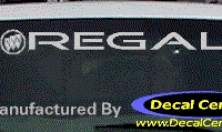 DC08112 Buick Regal Decal w/Symbol 