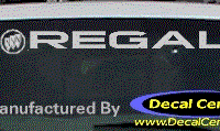 DC08113 Buick Regal Decal w/Symbol 