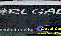 DC08114 Buick Regal Decal w/Symbol 