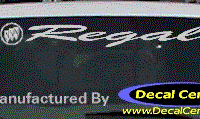 DC08116 Buick Regal Decal w/Symbol 