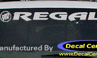 DC08118 Buick Regal Decal w/Symbol 