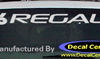 DC08120 Buick Regal Decal w/6 Symbol 