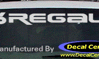 DC08121 Buick Regal Decal w/6 Symbol 