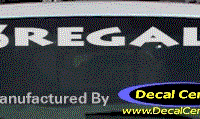 DC08123 Buick Regal Decal w/6 Symbol 