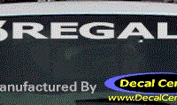DC08124 Buick Regal Decal w/6 Symbol 