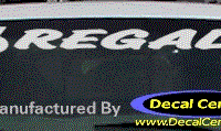 DC08128 Buick Regal Decal w/6 Symbol 
