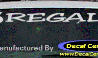 DC08129 Buick Regal Decal w/6 Symbol 