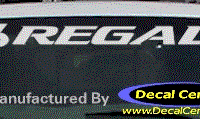 DC08130 Buick Regal Decal w/6 Symbol 