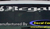 DC08131 Buick Regal Decal w/6 Symbol 