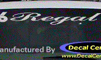 DC08132 Buick Regal Decal w/6 Symbol 