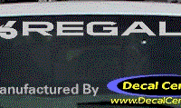 DC08135 Buick Regal Decal w/6 Symbol 